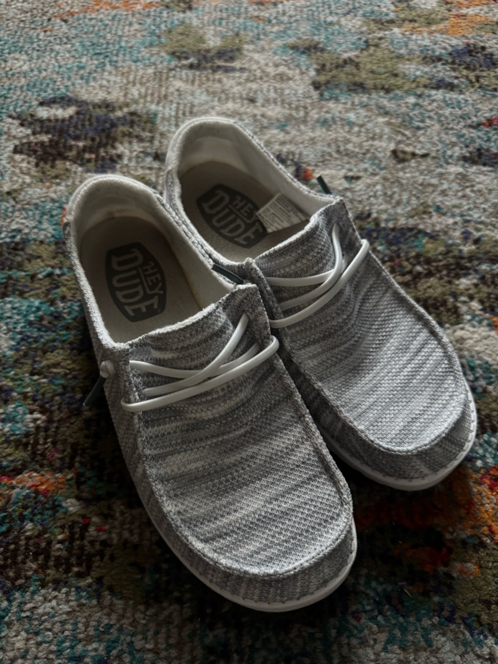 Hey Dude Slip-On Shoes in Light Gray